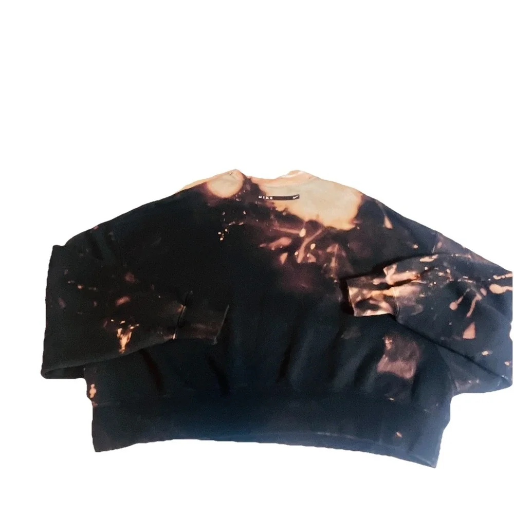 VINTAGE NIKE CLASSIC SWOOSH TIE DYE STREETWEAR Y2K SOFT SWEATSHIRT 1990S XL. - Picture 5 of 12